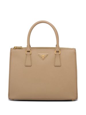 Prada large Galleria leather bag - Neutrals