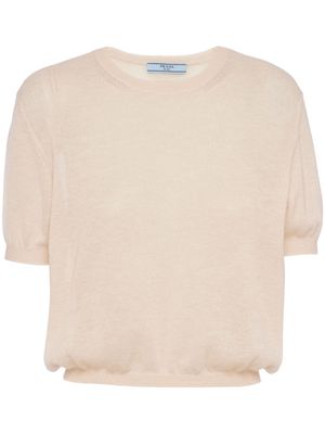 Prada layered cashmere jumper - Neutrals