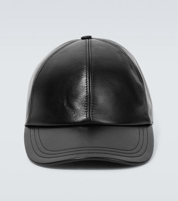 Prada Leather baseball cap