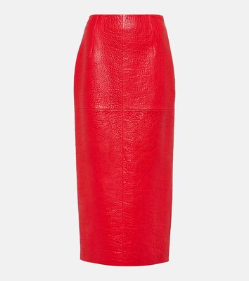 Prada Leather pencil skirt