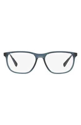 Prada Linea Rossa 55mm Rectangular Optical Glasses in Transparent