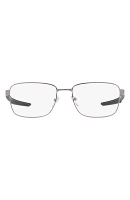 Prada Linea Rossa 57mm Pillow Optical Glasses in Gunmetal