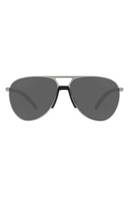 Prada Linea Rossa 59mm Mirrored Pilot Sunglasses in Gunmetal