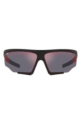 Prada Linea Rossa 76mm Irregular Sunglasses in Dark Grey