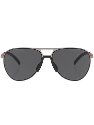 Prada Linea Rossa aviator-frame sunglasses - Silver
