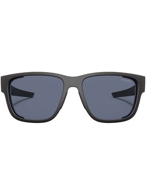 Prada Linea Rossa logo-print tinted sunglasses - Black