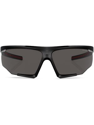 Prada Linea Rossa oversize-frame sunglasses - Black