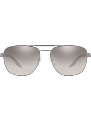 Prada Linea Rossa pilot-frame tinted sunglasses - Grey