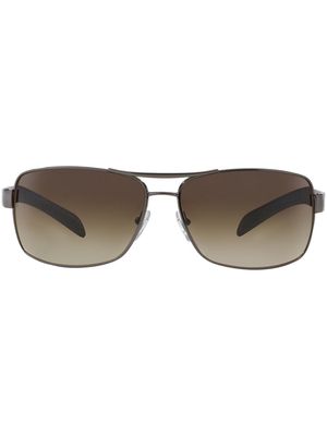 Prada Linea Rossa PS 54IS rounded sunglasses - Silver