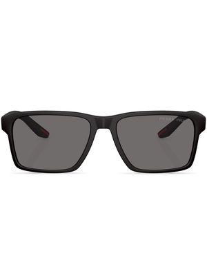 Prada Linea Rossa rectangle-frame sunglasses - Black