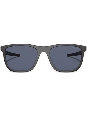 Prada Linea Rossa square-frame logo-print sunglasses - Black