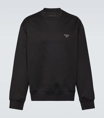 Prada Logo cotton-blend sweatshirt