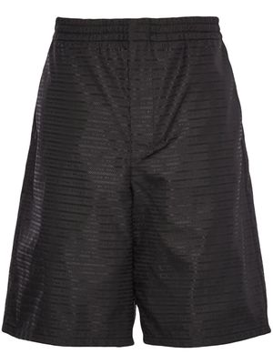 Prada logo print bermuda shorts - Black