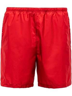 PRADA logo-print swim shorts - Red