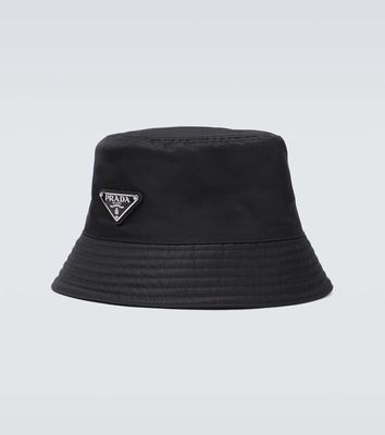 Prada Logo tab bucket hat