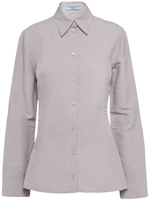 Prada long-sleeve button-up shirt - Grey