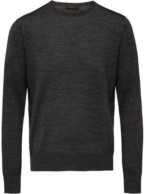 Prada long-sleeve fitted sweater - Grey