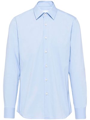 Prada long-sleeved cotton shirt - Blue