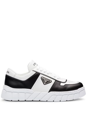 Prada low-top leather sneakers - White