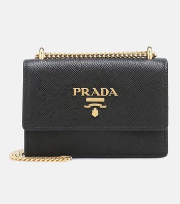 Prada Micro leather shoulder bag