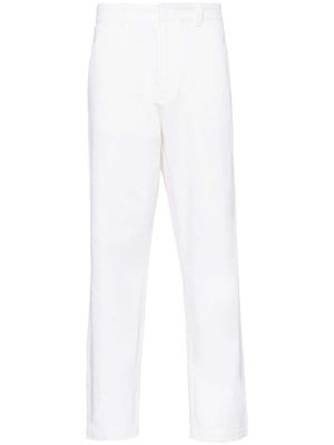 Prada mid-rise loose-fit trousers - White
