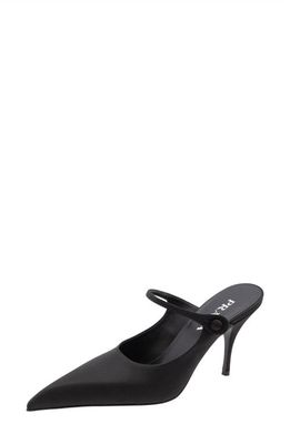 Prada Modellerie Pointed Toe Mule in Black