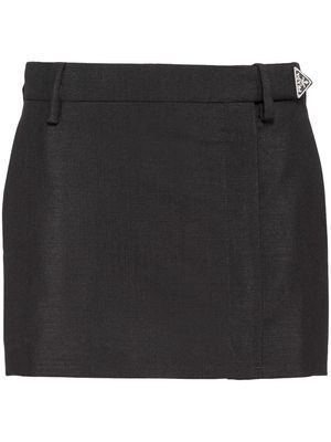 Prada mohair mini skirt - Black