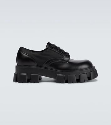 Prada Monolith lace-up leather brogues