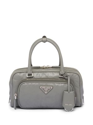 Prada multi-pocket leather tote bag - Grey