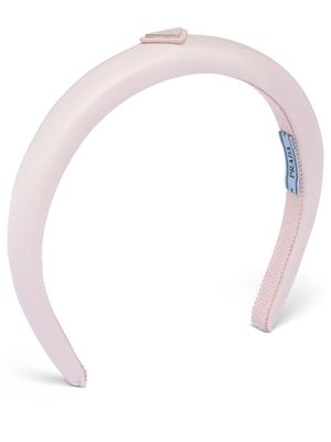 Prada oversized logo headband - Pink