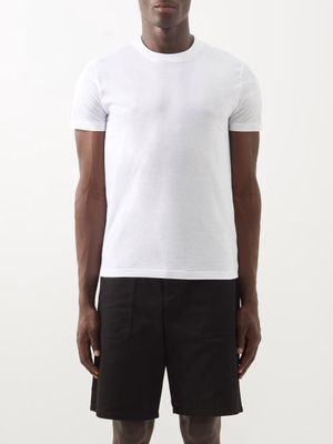 Prada - Pack Of Three Crew-neck Cotton-jersey T-shirts - Mens - White