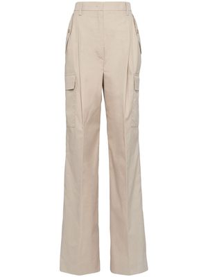 Prada Panama cotton trousers - Neutrals