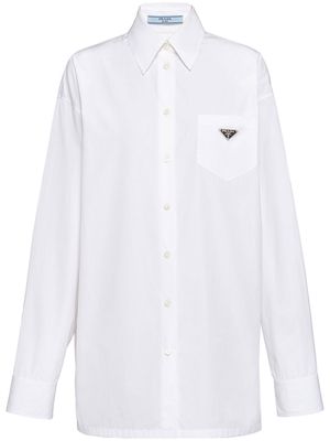 Prada patch-pocket poplin shirt - White