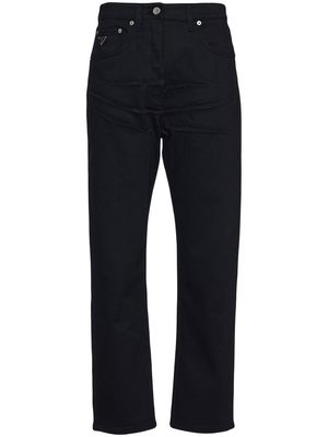 Prada pinch-detail straight-leg jeans - Black