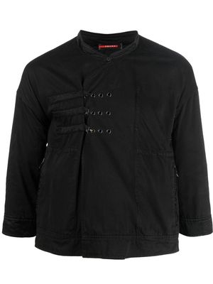 Prada Pre-Owned 1990s hook-detail jacket - Black