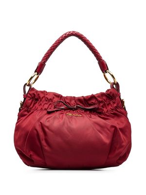 Prada Pre-Owned 2000-2015 Bow logo-lettering handbag - Red