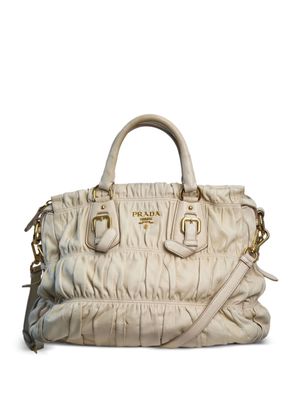 Prada Pre-Owned Gaufre two-way bag - Neutrals