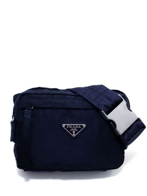 Prada Pre-Owned triangle-logo belt bag - Black