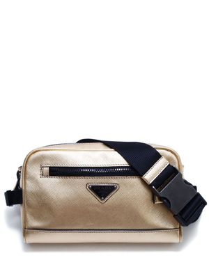 Prada Pre-Owned triangle-logo belt bag - Gold