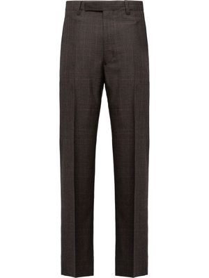 Prada Prince of Wales tailored trousers - Brown