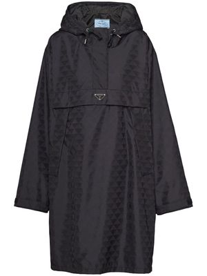 Prada Printed nylon raincoat - Black