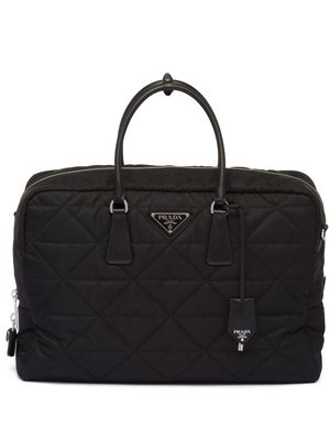 Prada Quilted Re-Nylon travel bag - Black