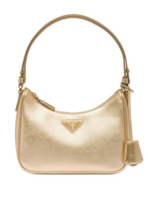 Prada Re-Edition leather mini bag - Gold
