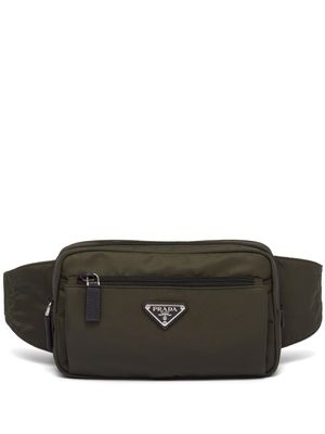 Prada Re-Nylon and Saffiano leather belt bag - Green