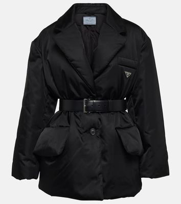 Prada Re-Nylon belted padded jacket