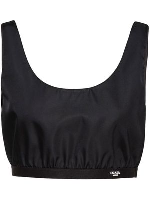Prada Re-Nylon cropped vest top - Black