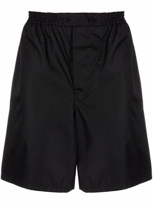 Prada Re-Nylon elasticated waist bermuda shorts - Black