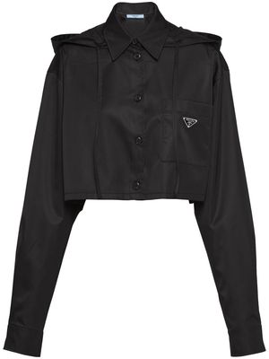 Prada Re-Nylon gabardine shirt - Black