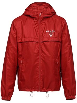 PRADA Re-Nylon hooded jacket - Red