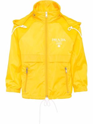 Prada Re-Nylon hooded jacket - Yellow